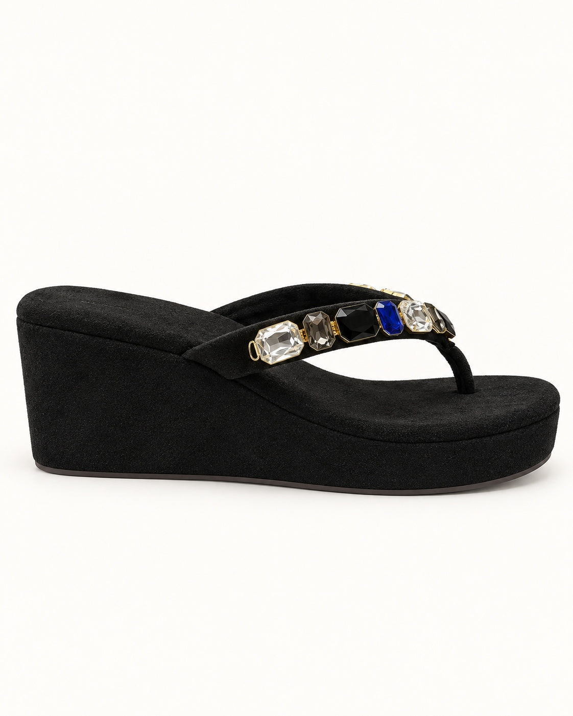 Embellished Thong Wedges