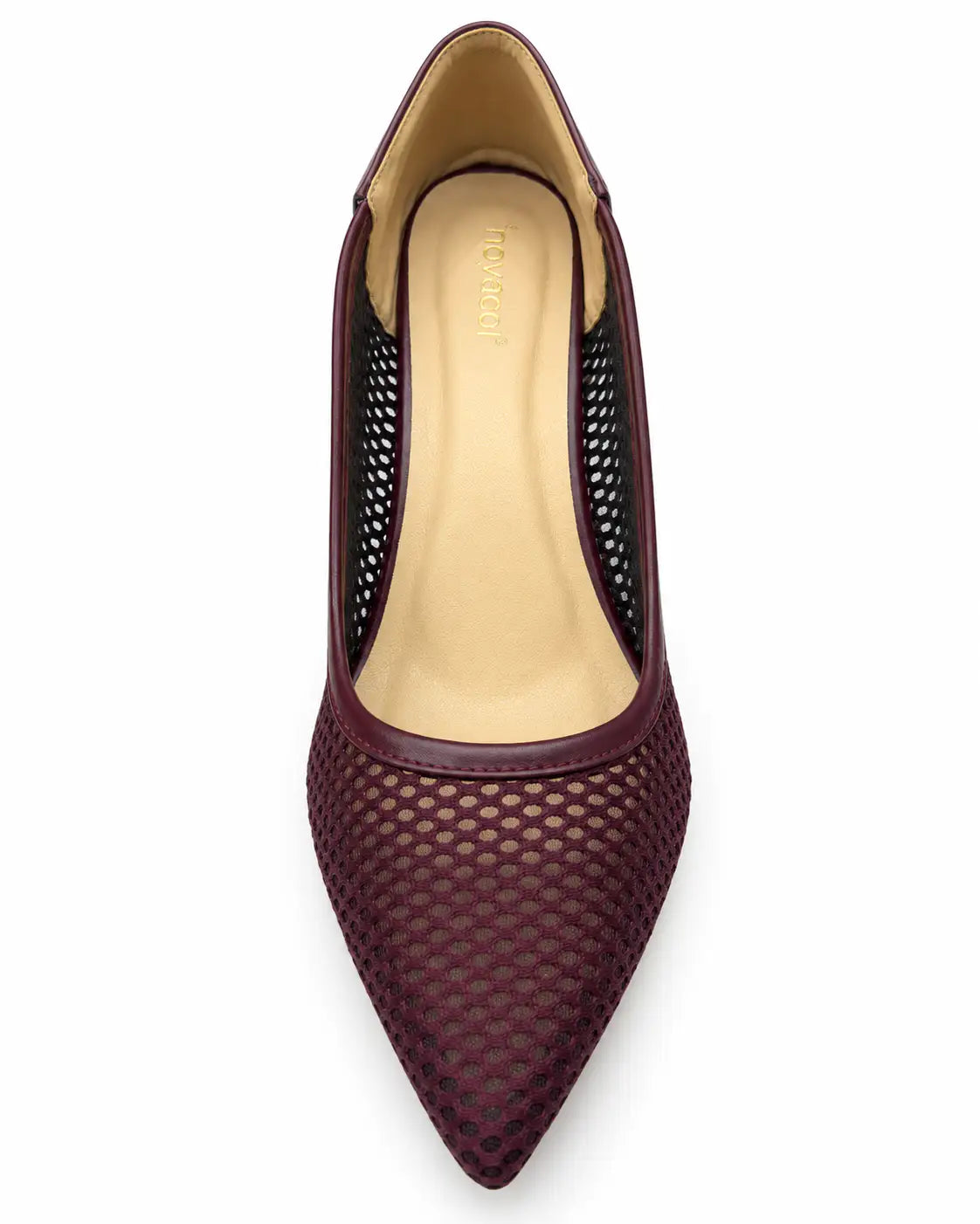 Netted Belly Block Heels