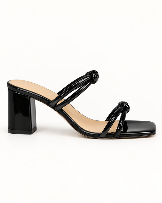 Knotted Block Heels