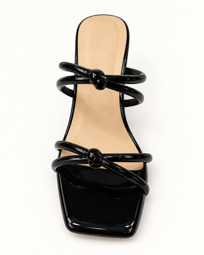 Knotted Block Heels
