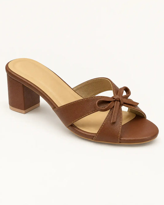 Bow Block Heel
