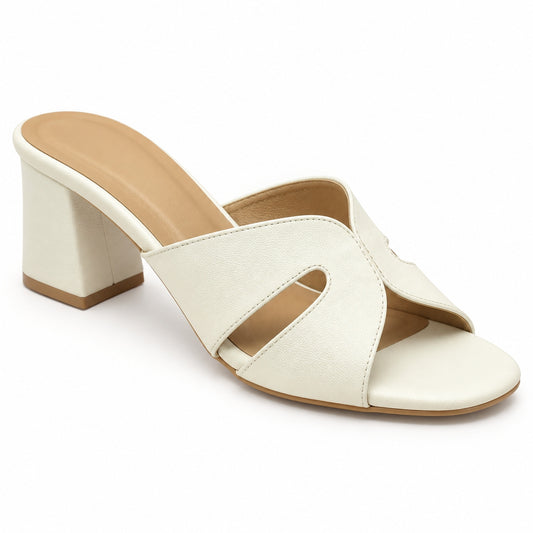 Cross Block Heel
