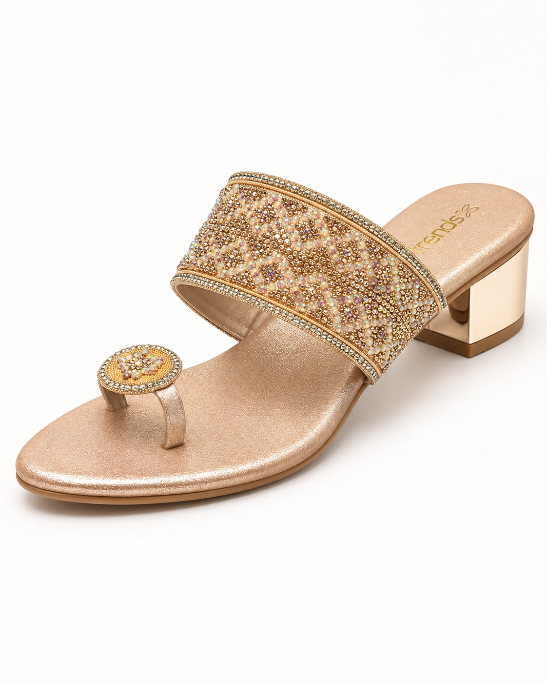 Embellished Toe-Ring Heels