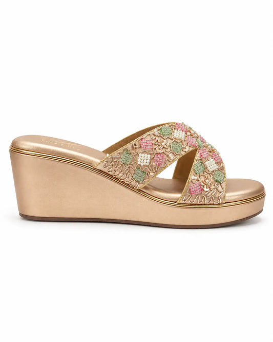 Embroidered Wedges